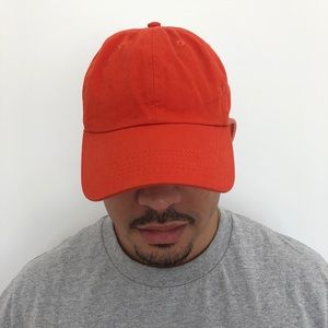 Orange dad hat